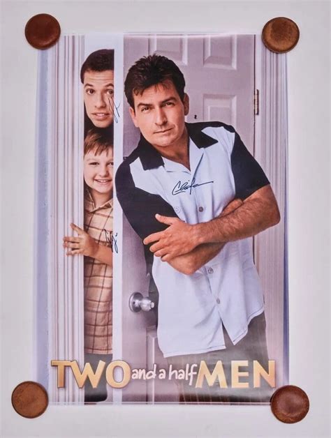 Two And A Half Men Autographed Poster YourPremierMemorabilia