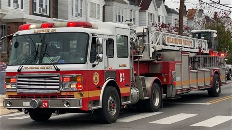 ⁴ᴷ Philadelphia Fire Department Ladder 4 Responding Federal Q Horn