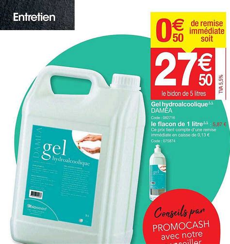 Promo Gel Hydroalcoolique Daméa chez Promocash iCatalogue fr