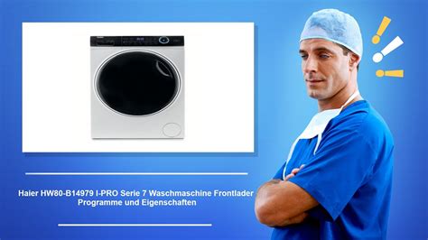 Haier Hw B I Pro Serie Waschmaschine Frontlader Programme