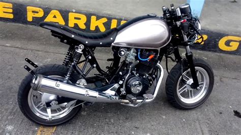 Cafe Racer Rusi Rango125cc Brat Style Youtube