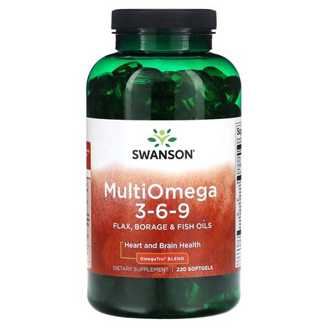 Swanson, Multi Omega 3-6-9, 220 Softgels