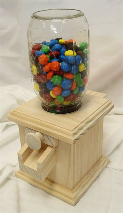 Natural Wood Hand-made Wood Candy Dispenser by DavesWoodDesigns Kids Woodworking Projects, Wood ...