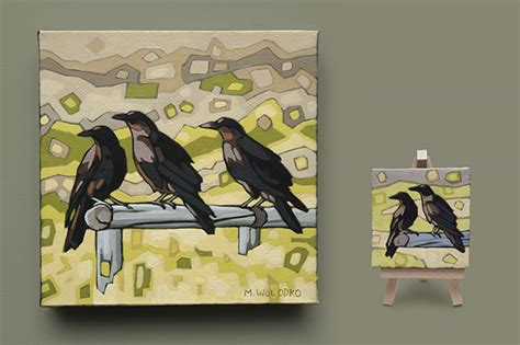 Two or Three Crows | Maxine Wolodko Artwork