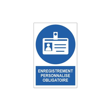 Picto Enregistrement Personnalis Obligatoire Sticker Communication