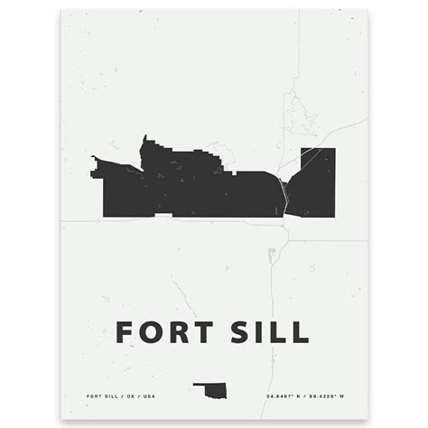 Fort Sill Map Print Home Base Maps