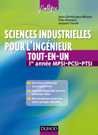 Sciences Industrielles Pour L Ing Nieur Mpsi Pcsi Ptsi Tout En Un