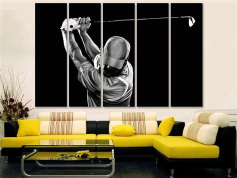 Golf Wall Decor Extra Large Wall Art Canvas Golf T Etsy