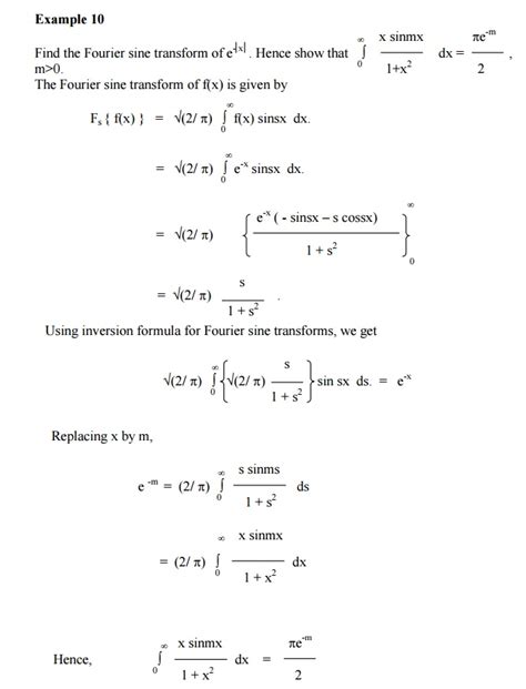 Fourier Sine And Cosine Transform Pdf Trigonometric 42 Off