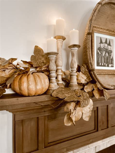 A Very Simple Fireplace Mantel Look For Fall Deb And Danelle