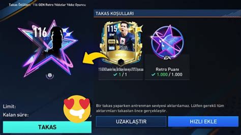 FIFA MOBILE 116 GEN RETRO YILDIZLAR TAKASI KİM ÇIKTI MUTLAKA İZLE YouTube