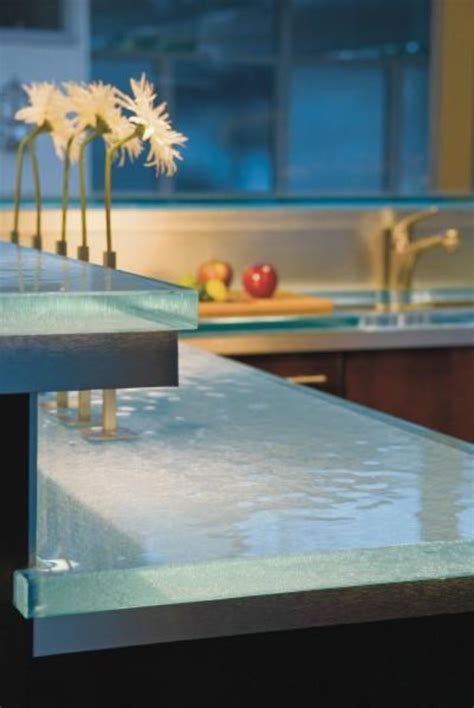 Beautiful Epoxy Countertop Kitchen Decoration 1 Glass Kitchen Countertops Glass Countertops