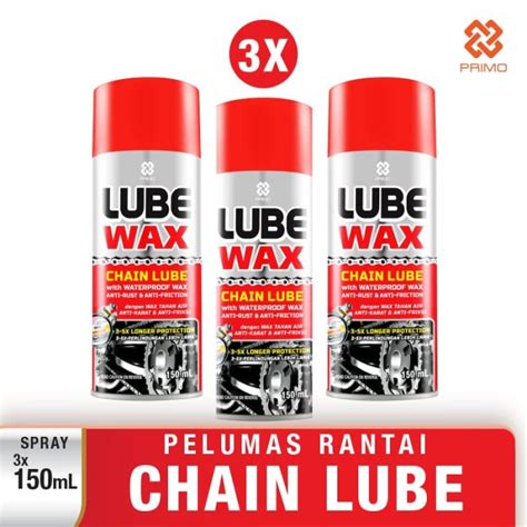 Jual New Pelumas Rantai Chain Lube Tahan Air Primo Lube Wax Ml X