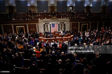 Members Of The 118th Congress Stand For The Pledge Of Allegiance On