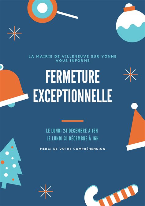 Information Fermeture Exceptionnelle Villeneuve Sur Yonne