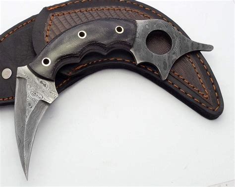 Fully Handmade Damascus Karambit Knife