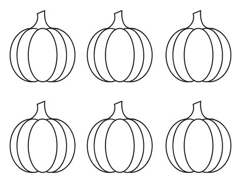 Small Pumpkin Template Printable