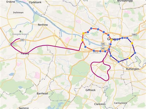 full glasgow subway map  craigrshepherd maphub