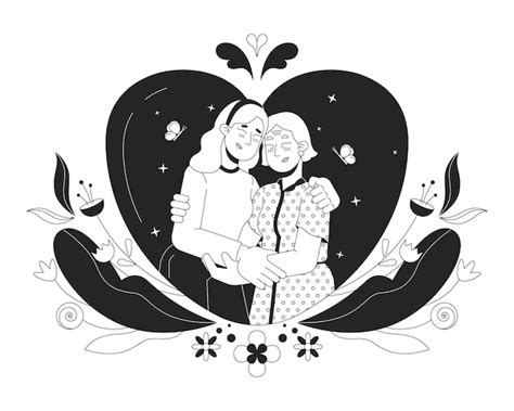 Premium Vector Gratitude Mother Day Black And White D Illustration