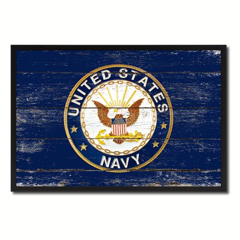 US Navy Seal Military Flag White Wash Wood or Black Frame | Etsy