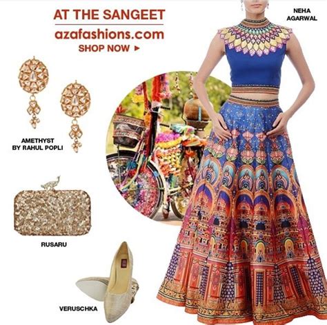 Aza fashion # Indian wear # bridal look # Indian bridal wear # lehenga # | Fashion, Indian ...