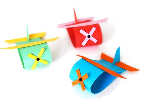 Paper Loop Airplane Craft Our Kid Things