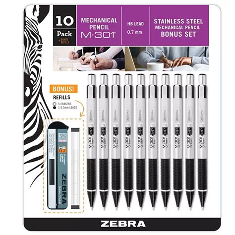 Zebra Pen Mechanical Pencils M301 9 Pack Sams Club