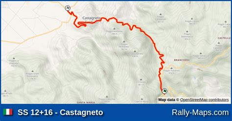 Ss Castagneto Stage Map Coppa Liburna Ciar Rally