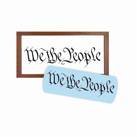 We The People Stencil | Chalk It Up Fancy