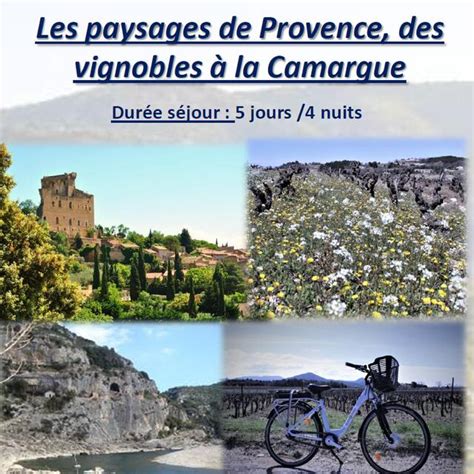 Les paysages de Provence des vignobles à la Camargue Châteauneuf du