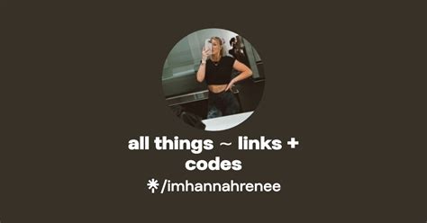 All Things Links Codes Instagram Tiktok Linktree