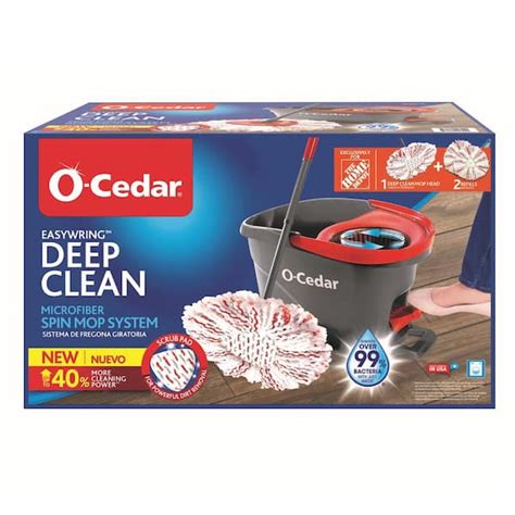 O Cedar Easywring Microfiber Spin Mop With Bucket System