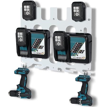 Support Mural Topown En Pour Batteries Makita V V Chargeurs Et