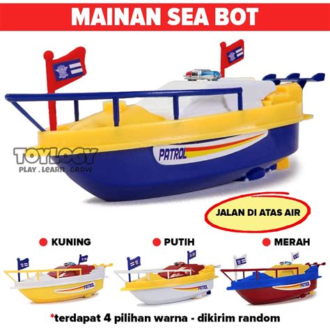 Jual Mainan Anak Sea Speed Boat Perahu Kapal Laut Air Police Polisi