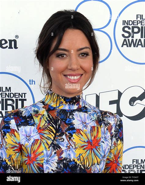 actress aubrey plaza attends   annual film independent spirit