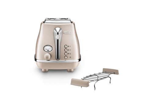 Delonghi Icona Metallics Toaster Beige Lava Mt