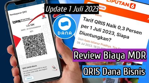 Review Biaya Mdr Qris Dana Bisnis Update Juli Youtube