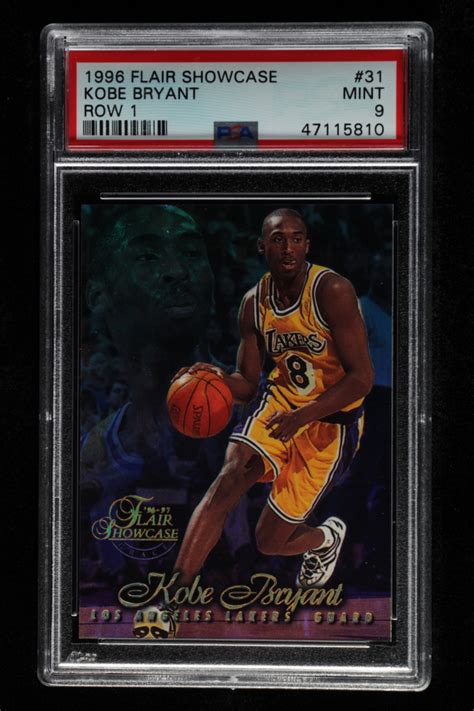 Kobe Bryant Flair Showcase Row Psa Pristine Auction