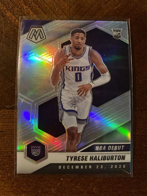 2020 21 Tyrese Haliburton Mosaic Rookie NBA Debut Silver No 264 EBay