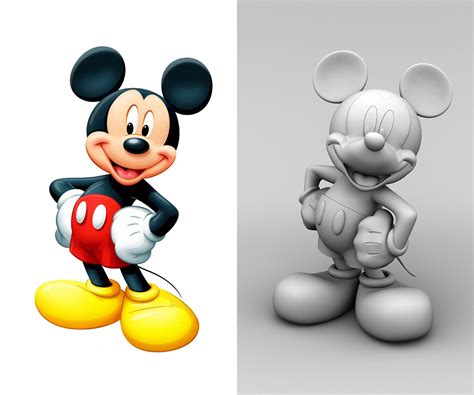 Mickey Mouse STL File