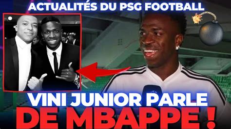 BOMBE VINICIUS JUNIOR OUVRE LE JEU SUR SA RELATION AVEC MBAPPÉ