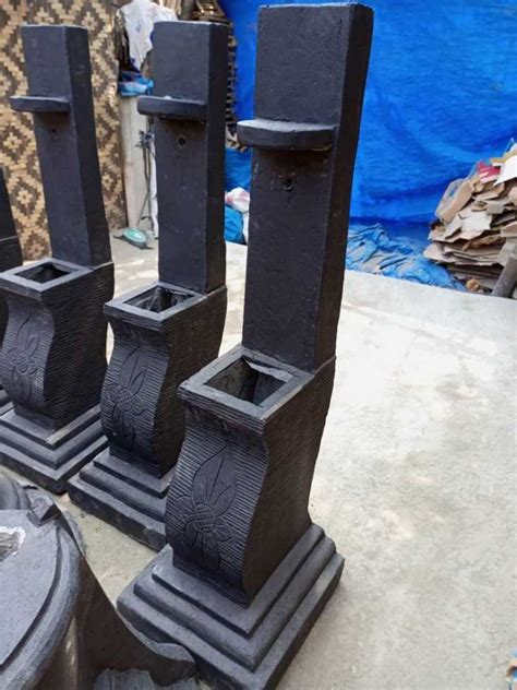 Jual Batu Alam Wastafel Candi Hitam Ukir Di Seller Rofah Stone