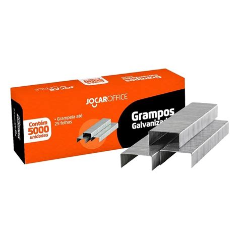 Grampo Galvanizado 26 6 C 5000 Und Jocar Office Shopee Brasil