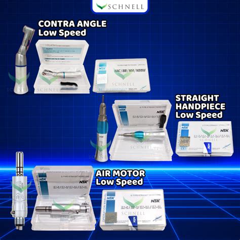 Jual Dental Handpiece Low Speed Air Motor Straight Contra Angle Nsk