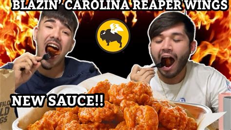 Blazin Carolina Reaper Wings Challenge New Sauce Youtube