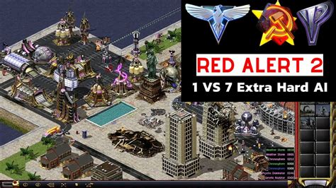 Red Alert 2 Yuris Revenge 1 Yuri Vs 7 Germany Extra Hard Ai Youtube