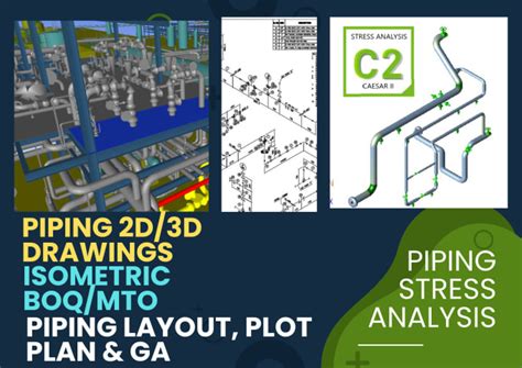 Do Pid Pfd Piping D D Layout Piping Isometric Boq Mto Ga Plot Plan By