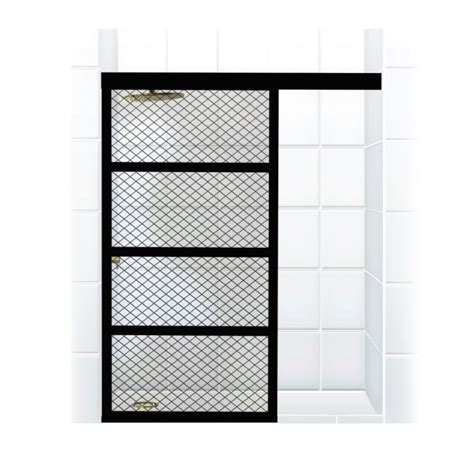 Gridscape™ Series Full Divided Light Sliding Splash Screen Shower Door