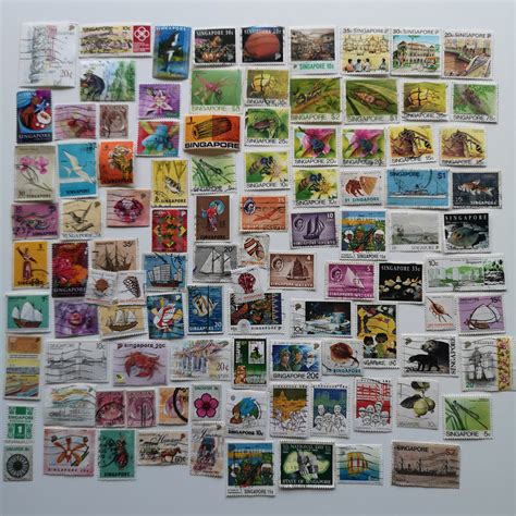 Singapore Postage Stamps USED & off Paper 100 to 500 Different for ...