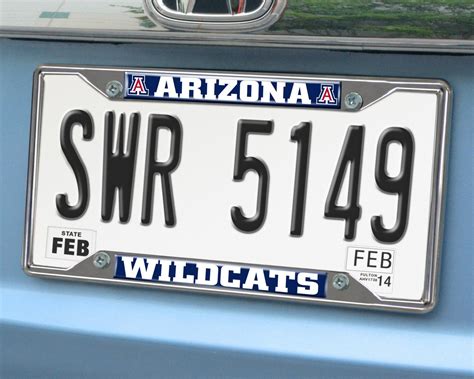 University Of Arizona License Plate Frame Auto Accessories